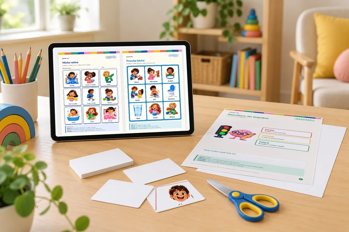 No tablet, para atendimento online