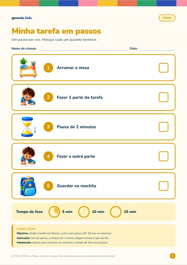 Página 3 do kit